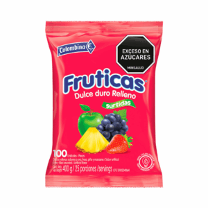 DULCE DURO RELLENO FRUTICAS X 100 UND