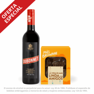 Vino Tinto Dubonnet 750ML + 1 Caja de Brownie