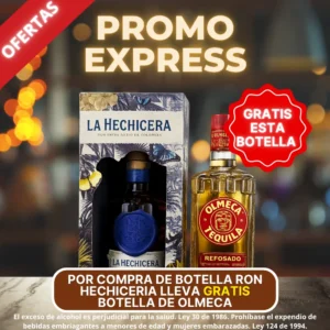 Ron Hechicera 700ML LLEVA GRATIS Botella de Tequila Olmeca